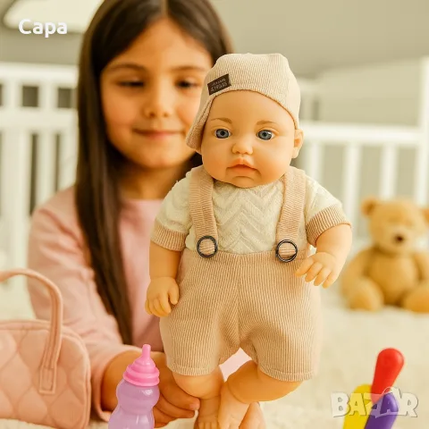 Реалистично говорещо бебе с аксесоар шише, снимка 4 - Кукли - 56065675