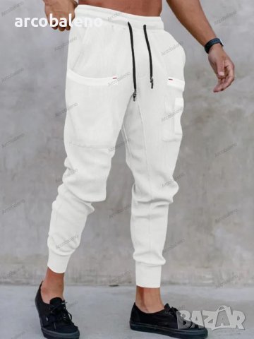 Широки мъжки ежедневни панталони с много джобове, 5цвята, снимка 11 - Панталони - 42783281