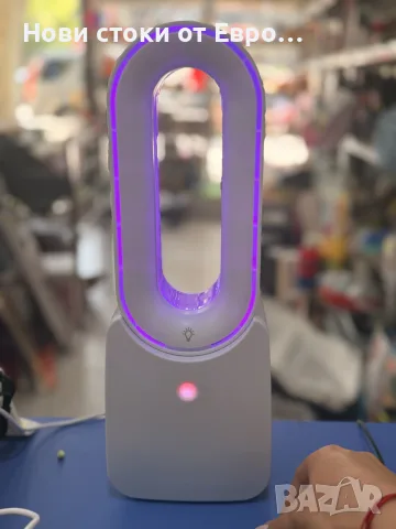 безлопатков настолен вентилатор с LED осветление с марка Nor-Tec., снимка 3 - Вентилатори - 55914303