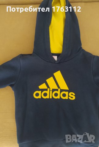 Adidas суичър за момче 3-4 г, носен веднъж , снимка 2 - Детски анцузи и суичери - 37661913