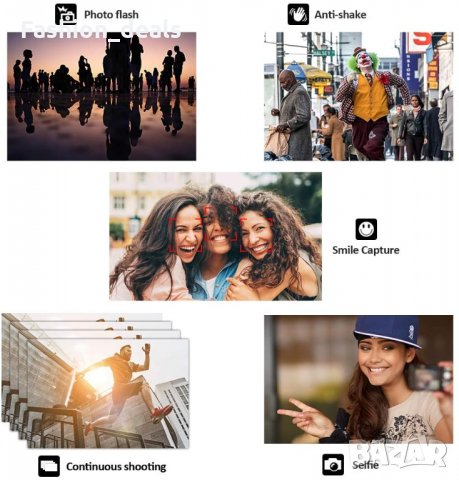 Нова Компактна Vlogging мини цифрова камера джобна за фотография , снимка 4 - Фотоапарати - 33984230