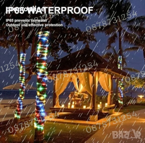 Многоцветен Лед Маркуч за Коледна Украса Водоустойчив RGB, снимка 6 - Други - 52250391