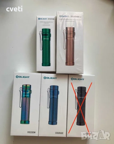 Olight S2R Baton лимитирана серия от титан, titanium