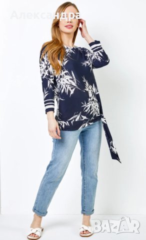 Спортно-елегантна блуза, снимка 2 - Блузи с дълъг ръкав и пуловери - 42384107