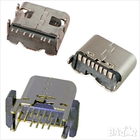 Букса конектор USB Type-C  8 pin 12 pin , 10 pin Micro-B