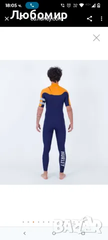 Неопренов костюм Hurley ADVANT М размер Цялостен костюм за сърф, снимка 7 - Водни спортове - 50223472