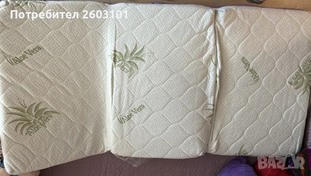 Бебешки матрак с Алое Вера, 60х120, снимка 3 - Детски матраци - 56412095
