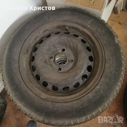 Метални джанти 14 инча, 4х100, 4бр,с тасове и гуми, снимка 5 - Гуми и джанти - 52210155