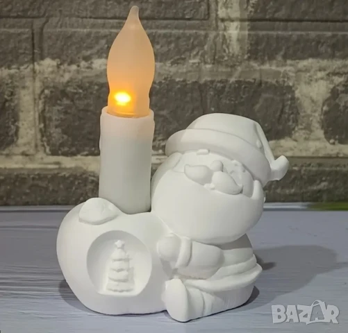 Молд кашпа дядо Коледа с ябълка , снимка 2 - Форми - 50741681