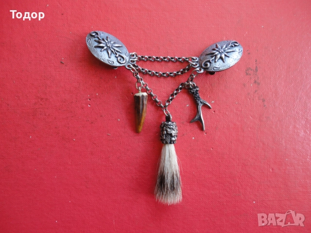 Ловен знак брошка значка , снимка 3 - Колекции - 52671794