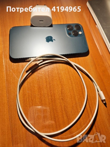 iPhone 12 Pro Max 128 GB Blue + Адаптер-от А1, снимка 3 - Apple iPhone - 54260583