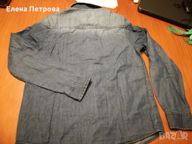 Дънкова риза Теранова размер 12/13г, снимка 2 - Детски ризи - 29910567
