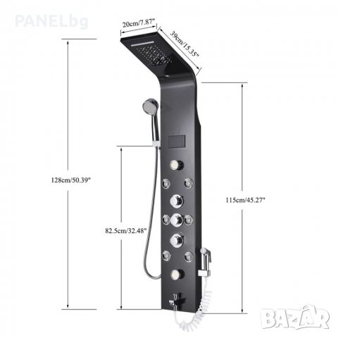 Хидромасажен душ панел Игуасу,6 функции, смесител-БЕЗПЛАТНА ДОСТАВКА , снимка 16 - Душове - 35557093