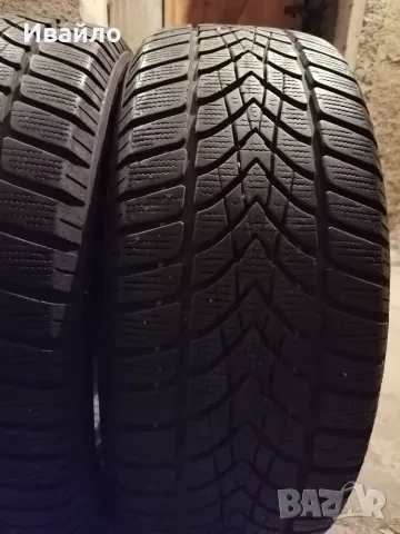 Продавам 2 броя зимни гуми 205.55.16 на 1 сезон дот 2021 Dunlop , снимка 2 - Гуми и джанти - 55727352
