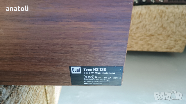 Dual hs-130 Грамофон,отлично работещ, снимка 5 - Грамофони - 44927781