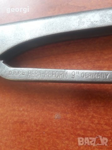 Стар немски раздвижен ключ антика D. R. PATENT, снимка 2 - Колекции - 31476603