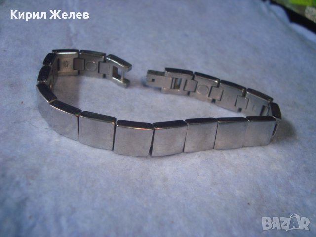 КРАСИВА СТИЛНА ЗДРАВА ФЕШЪН АРТ СТОМАНЕНА СРЕБРИСТА ГРИВНА от БЛАГОРОДНА НЕРЪЖДАЕМА СТОМАНА 29481, снимка 3 - Гривни - 37660421