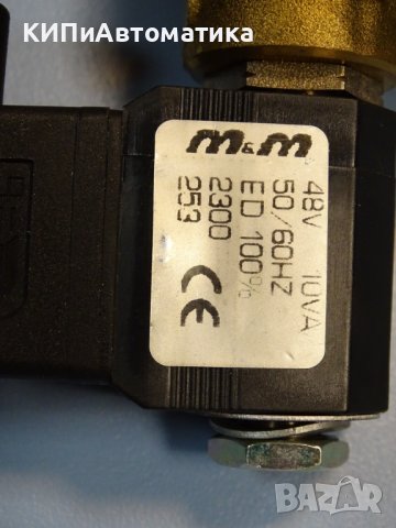 магнет вентил m&m international B205DBZ 48V 1/2, снимка 3 - Резервни части за машини - 36922036