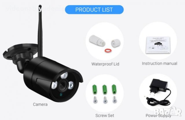 Super Ultra HD 5 MPx IR-CUT 3 АRRAY Метална Водоустойчива H.265 WI-FI IP Камера IP67 Защита mSD Слот, снимка 2 - IP камери - 31250193