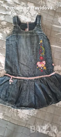 Лот от детски дънкови рокли, снимка 2 - Детски рокли и поли - 48742777