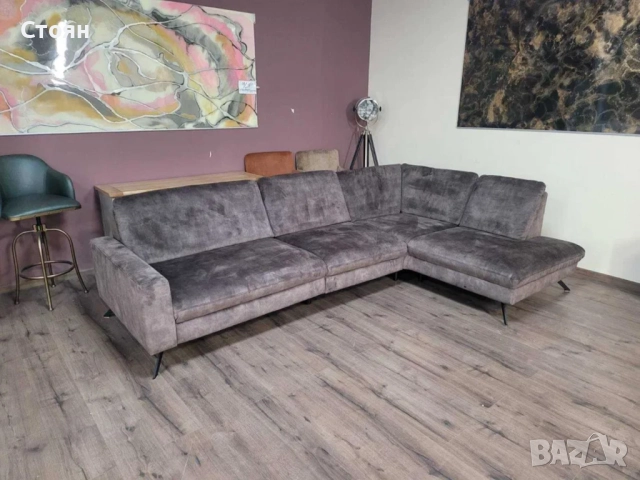 ПРОМОЦИЯ!!! Кафяв ъглов диван от плат LS701521, снимка 11 - Дивани и мека мебел - 52837751