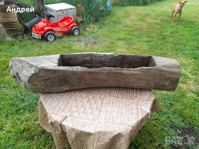 Старинно Дървено корито,хранилка, снимка 3 - Други ценни предмети - 40733503