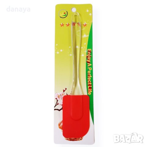 2279 Кухненска силиконова шпатула лопатка с прозрачна дръжка, снимка 5 - Прибори за хранене, готвене и сервиране - 42810809