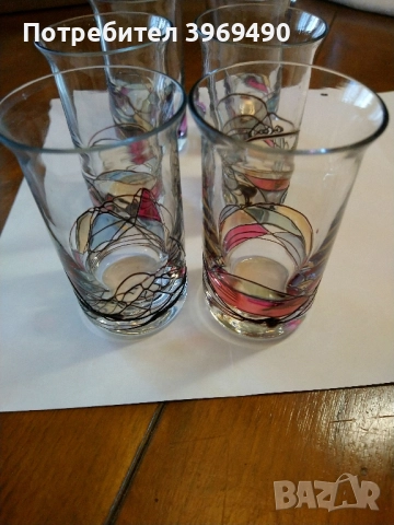 6 броя стъклени чаши за алкохол., снимка 6 - Чаши - 52846231