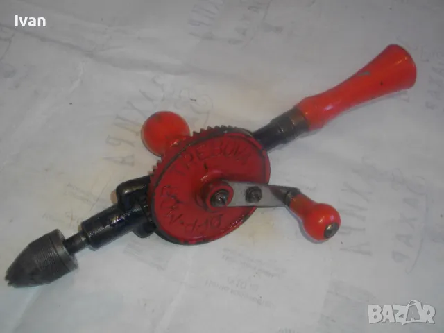 НОВ ФРЕНСКИ ПРОФЕСИОНАЛЕН РЪЧЕН МАТКАП БОРМАШИНА ДРЕЛКА МАСИВЕН 190мм/захват 8мм TREBOVA, снимка 2 - Бормашини - 48390058