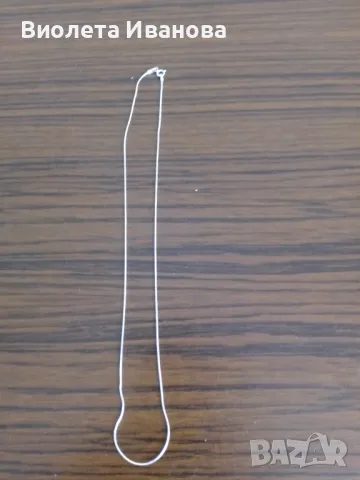 Сребърно синджирче , снимка 3 - Колиета, медальони, синджири - 49285578