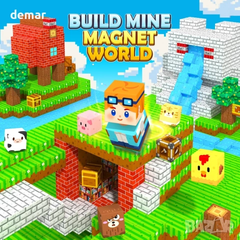 150 бр. магнитни блокчета - играчки за деца, 3+ години, STEM, снимка 2 - Конструктори - 52273046