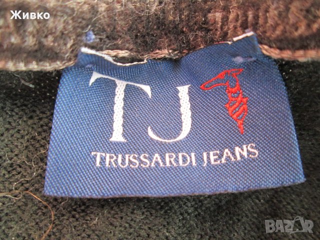 TRUSSARDI JEANS вълнен тънък пуловер размер М., снимка 2 - Пуловери - 35037338