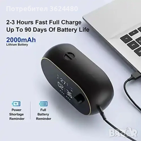 Стенен Диспенсър за Сапун 500 мл – Час и  C/F Термометър 4496, снимка 5 - Други стоки за дома - 52554434