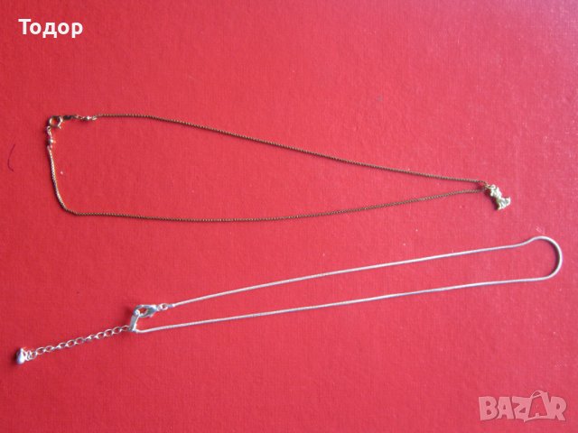 Позлатено колие Посребрена верижка , снимка 3 - Колиета, медальони, синджири - 37012585