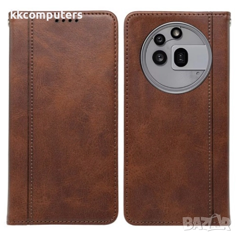 Nothing Phone (3a) Pro Magnetic/Calf Texture Wallet Кожен Калъф и Протектор, снимка 4 - Калъфи, кейсове - 51440256
