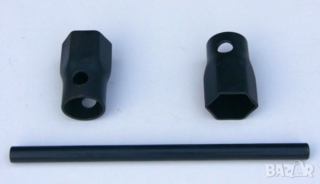 Руски тръбен проходен гаечен КЛЮЧ 36 мм Вложка Камък за кръгла Щанга Върток Инструменти СССР БАРТЕР, снимка 2 - Ключове - 51762549