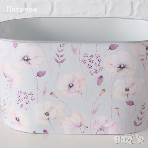 Метална кашпа-три размера/метална саксия/саксия/кашпа, снимка 3 - Саксии и кашпи - 44619635