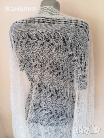 Шал от кози пух , снимка 7 - Шалове - 53211888