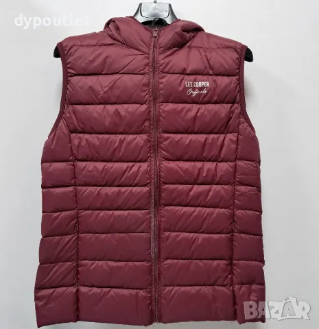Дамски елек с гъши пух Lee Cooper Hlite Gilet, Burgundy, размери - M .