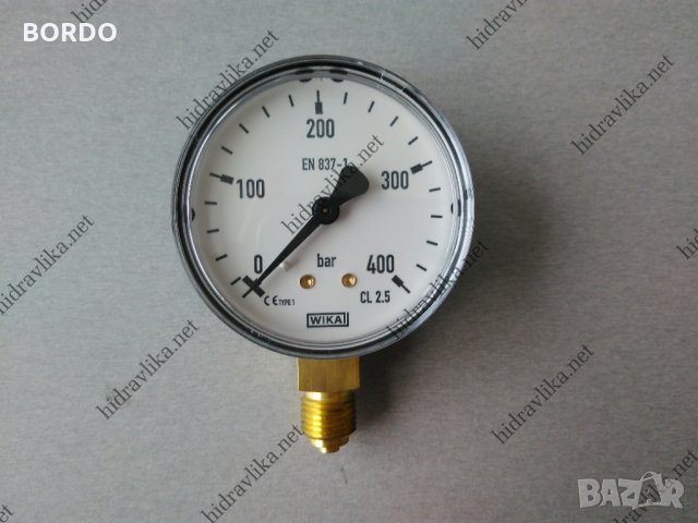 Манометър WIKA - Ф63/0-400 bar (радиален)