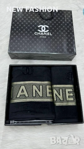 Памучни Хавлии -2бр с Кутия ✨ CHANEL 