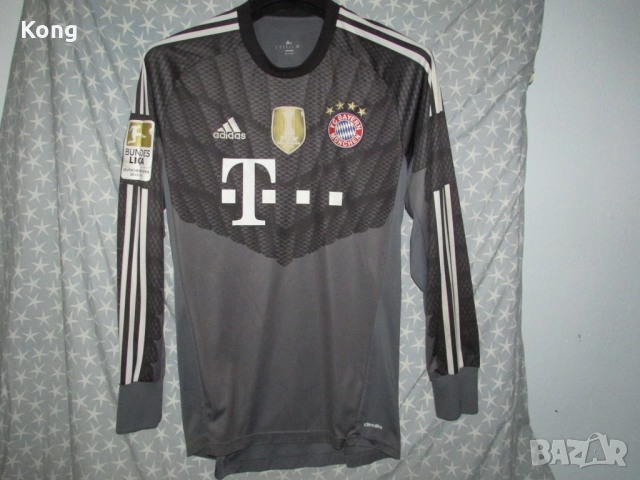 винтидж фланелка BAYERN MUNICH дълъг ръкав climalite 2014-15 Neuer футболна тениска Adidas , снимка 3 - Футбол - 52630890