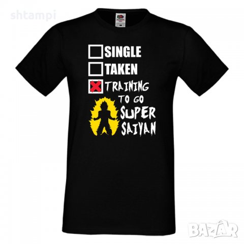 Мъжка тениска Training To Go Super Saiyan 2 Dragon Ball фитнес ,тренировки, спорт,, снимка 2 - Тениски - 36956383