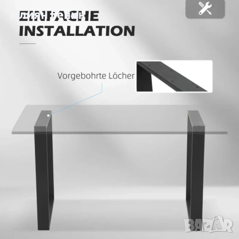 Комплект крака за маса HOMCOM, снимка 4 - Маси - 53931735