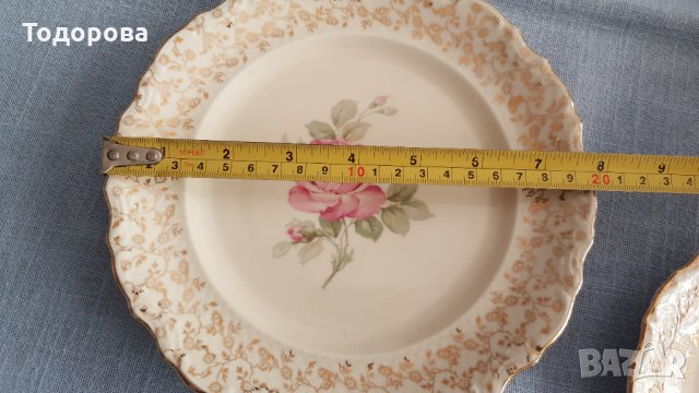 Порцеланов сет от десертна и подложна чинии-Бавария, снимка 2 - Чинии - 33820174