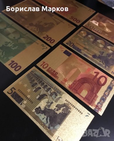 Позлатени ламинирани банкноти , снимка 8 - Други ценни предмети - 31182644