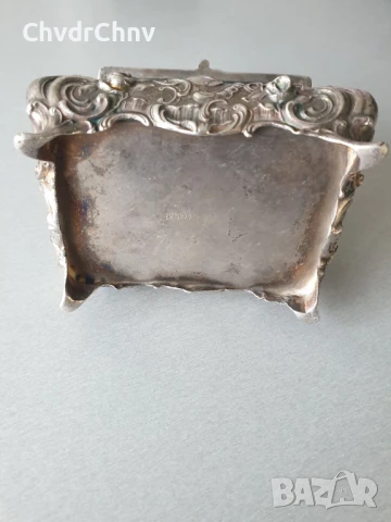 Малка стара ВМФ посребрена кутия за бижута Арт Нуво/WMF бижутерка 12x9x9см, снимка 8 - Антикварни и старинни предмети - 50524410