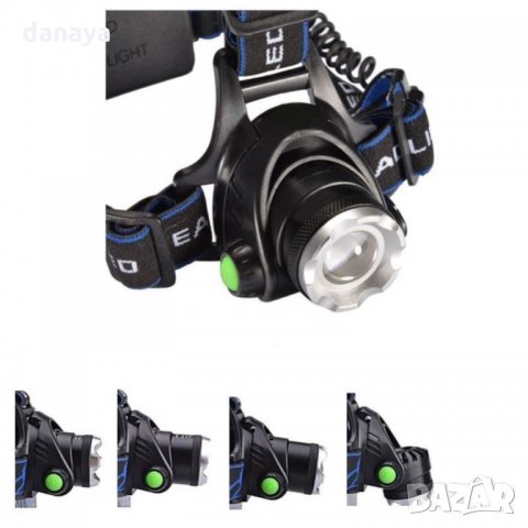 1886 Фенер за глава челник с регулируем фокус Led Cree XM-L T6, снимка 8 - Къмпинг осветление - 31771254