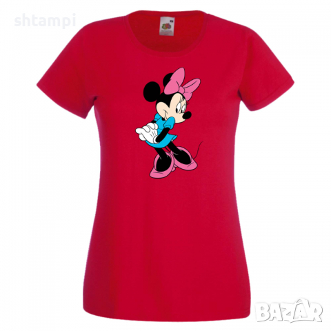 Дамска тениска Minnie Mouse 7 Подарък,Изненада,Рожден ден,