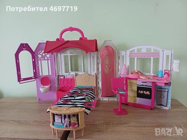 Преносима къща на Барби, снимка 5 - Кукли - 54266066